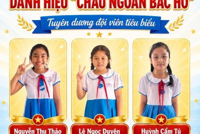 LIÊN ĐỘI TRƯỜNG TIỂU HỌC ĐỨC HIỆP CHÚC MỪNG 03 ĐỘI VIÊN/NHI ĐỒNG ĐẠT DANH HIỆU “CHÁU NGOAN BÁC HỒ” CẤP XÃ