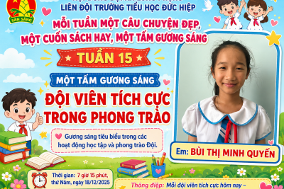 MỖI TUẦN MỘT TẤM GƯƠNG SÁNG