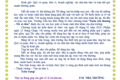 🌸 XUÂN YÊU THƯƠNG – TẾT SẺ CHIA 🌸